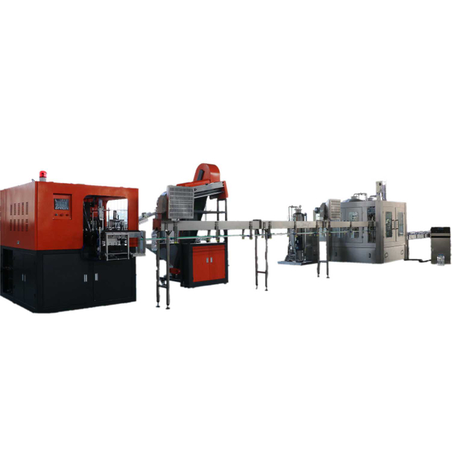 automatic gas water blowing filling capping production line