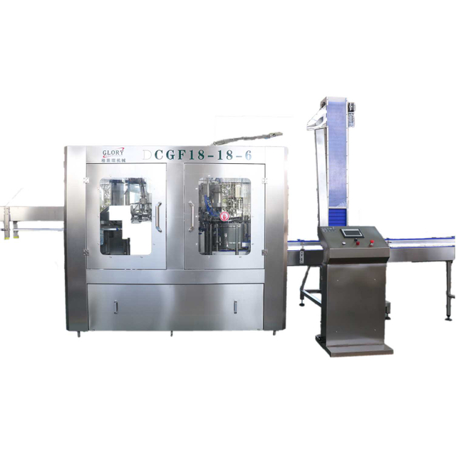 3000bph sparkling water filling labeling wrapping line 