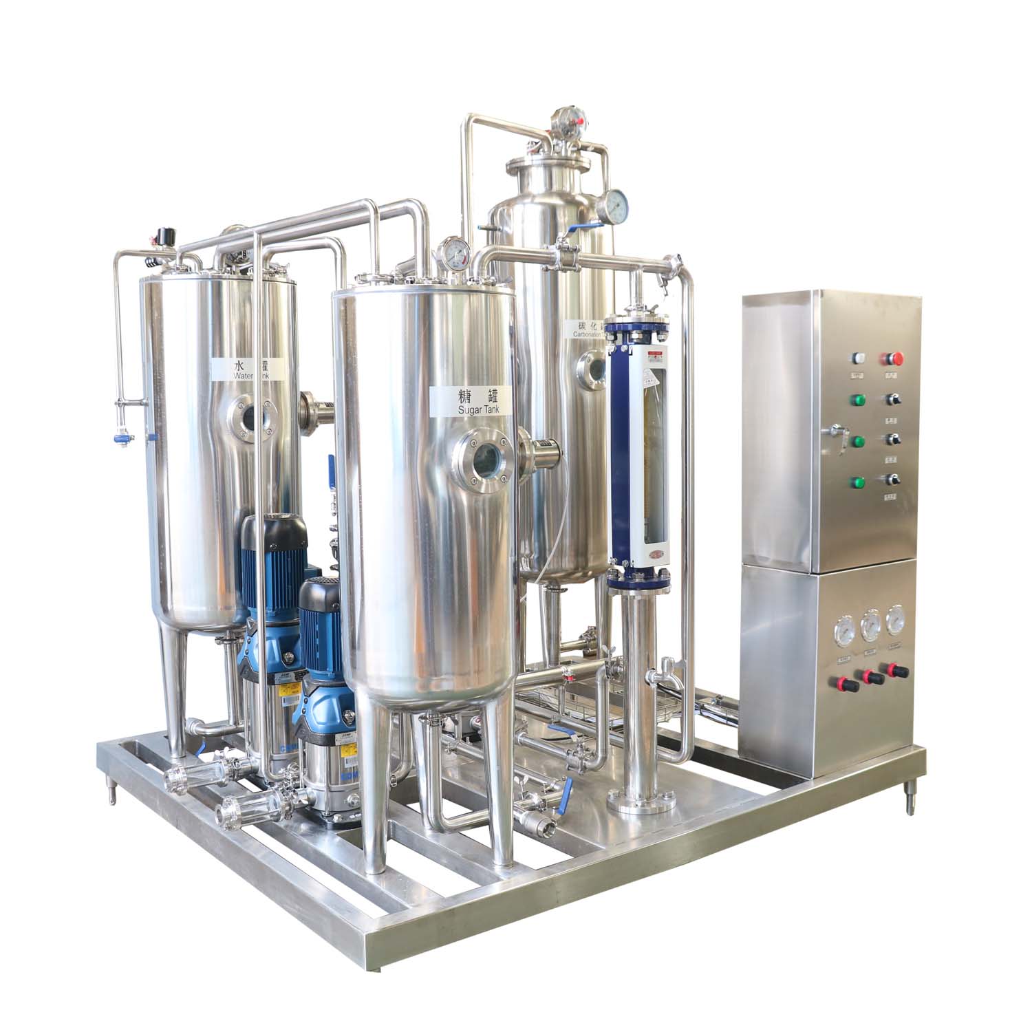 automatic beverage gas mixing machine 3000l/h